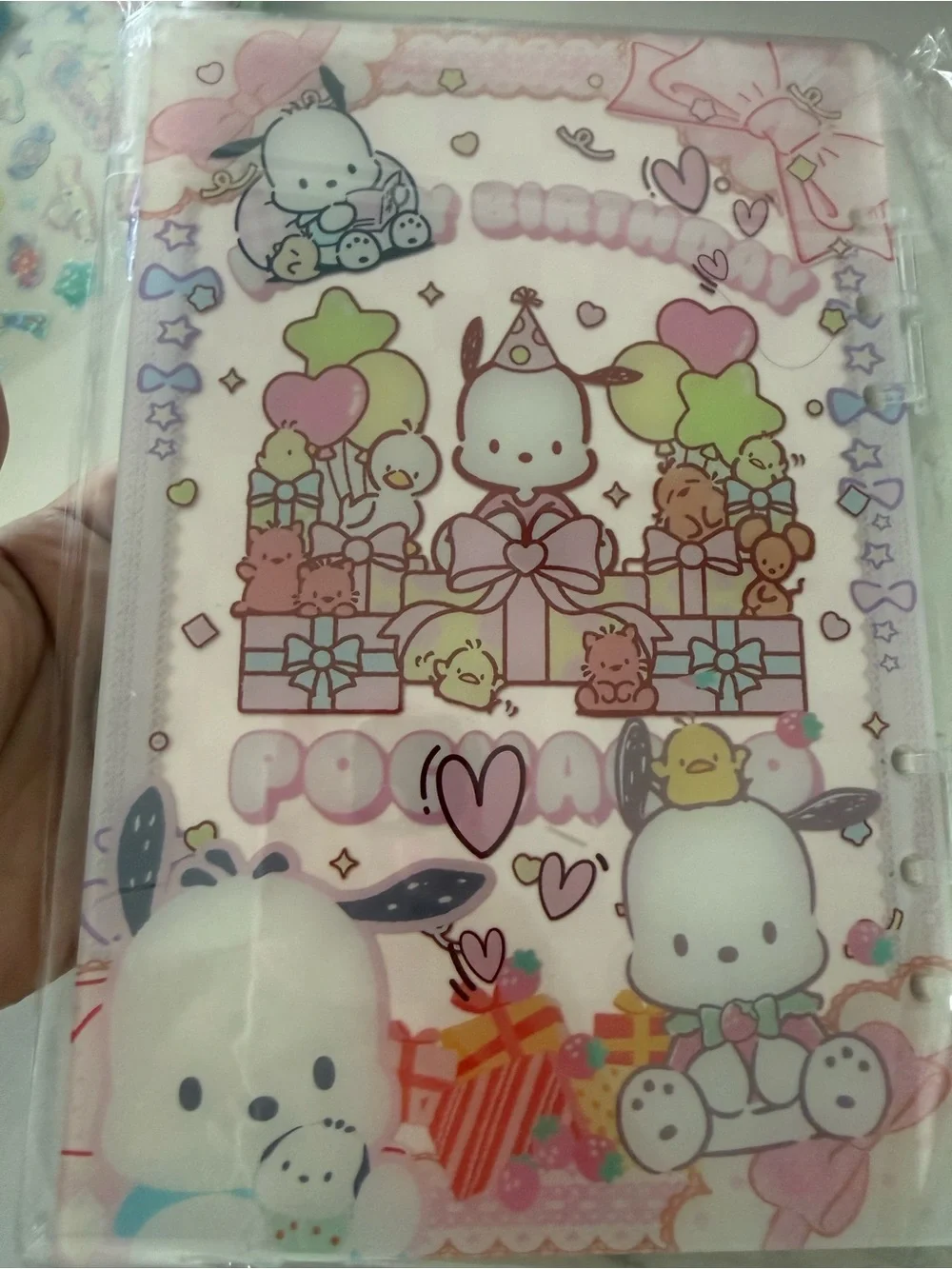 Pocha Pup Party Acrylic Shaker Journal